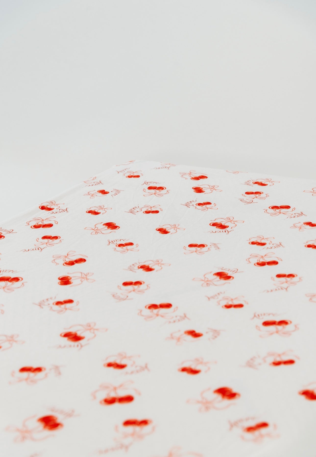 Cherry Love -Fitted Cot Sheet