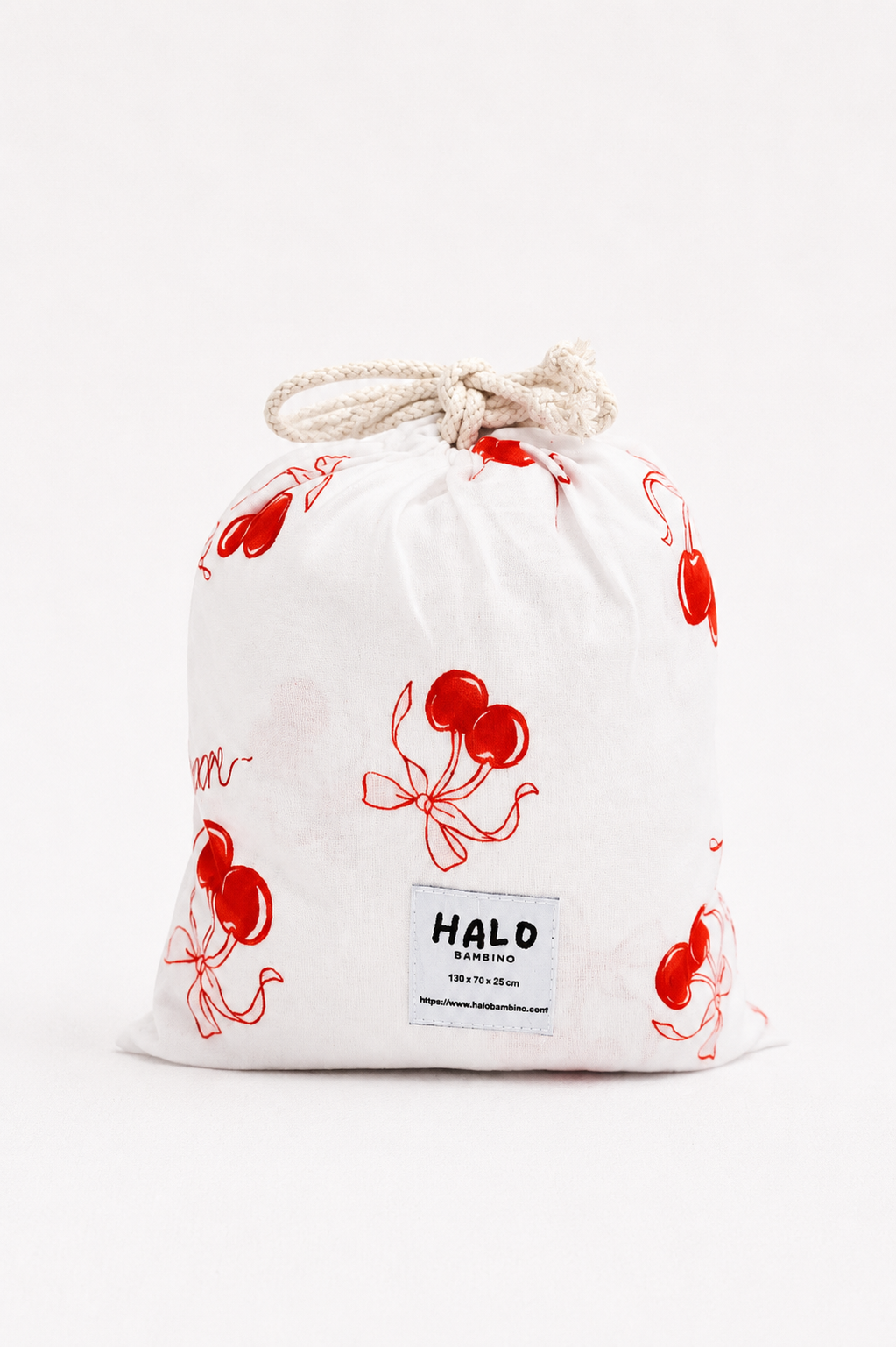 Cherry Love - Fitted Cot Sheet