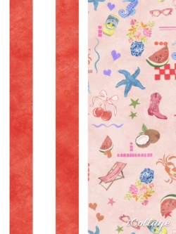 SET Lola X Red Stripe - Cot sheet set